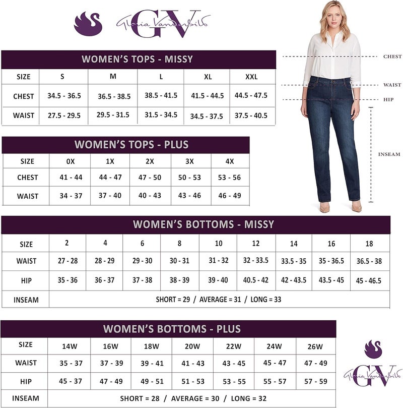 GLORIA VANDERBILT Women's Plus Size Amanda Classic High Rise Tapered Jean in Black - Image 4