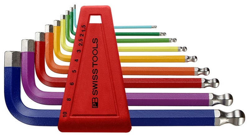 Pb Swiss Tools Pb 212H-10 Rb Ballend Hex Set Rainbow
