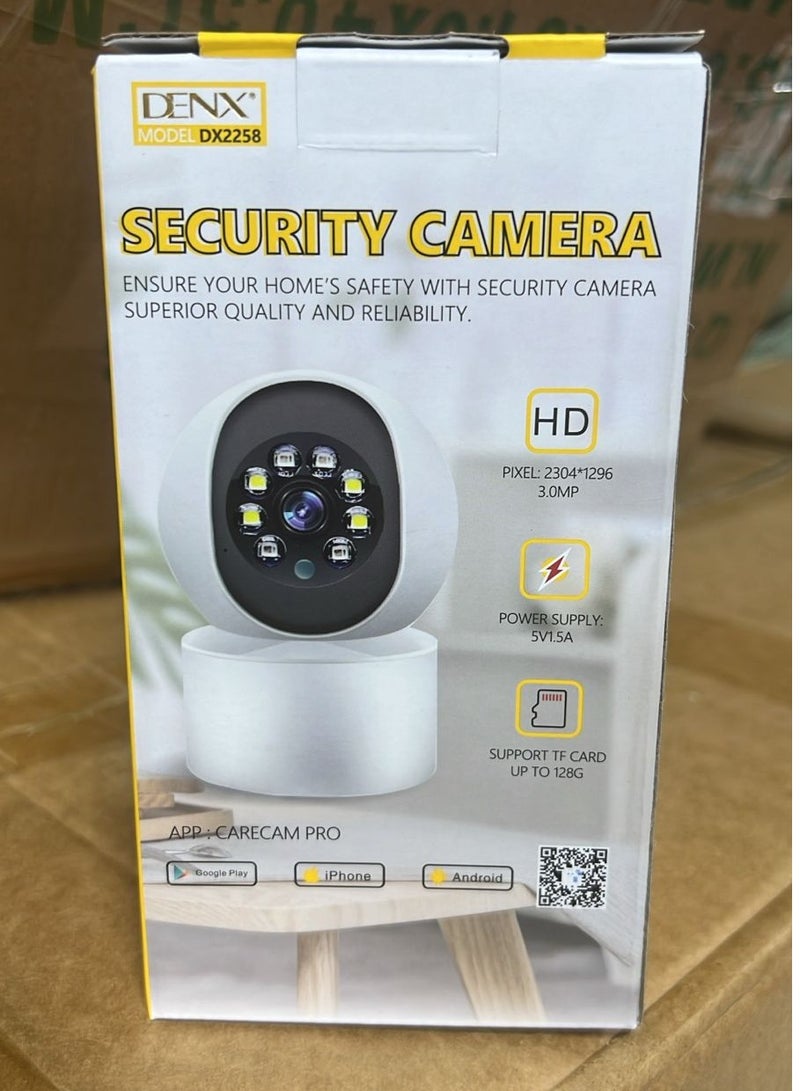 Denx Smart home surveillance camera with Wi-Fi with high resolution - Image 1