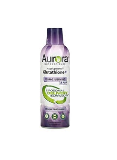 Aurora Nutrascience MegaLiposomal Glutathione+ Plus Vitamin C Organic Fruit 750 mg 16 fl oz 480 ml  - Image 1