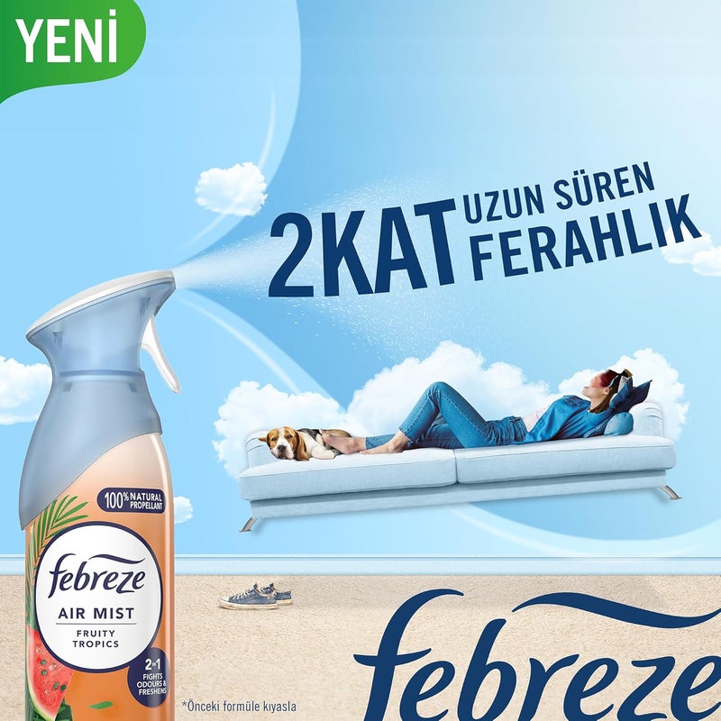 Febreze Fruity Tropics Air Freshener Spray, 185ML - Image 4