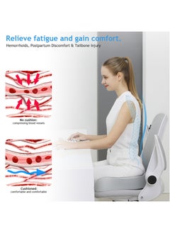 ZERIFAM Donut Pillow Hemorrhoid Tailbone Cushion, Premium Memory Foam Seat Cushion, Orthopedic Pain Relief Pillow for Pregnancy, Coccyx, Bed Sores, Post Natal, Sciatica(Grey)  - Image 3