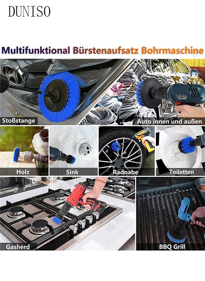 24 piece set of drilling brush accessories car cleaning kit, automatic detail brush set, used for cleaning wheels, dashboard, interior, exterior, leather, ventilation openings, logos (blue) - pzsku/Z5EBE5F8F2B0C8E6B0313Z/45/_/1717485728/2d591cf0-232a-4862-8bd3-0d8f4eea148f