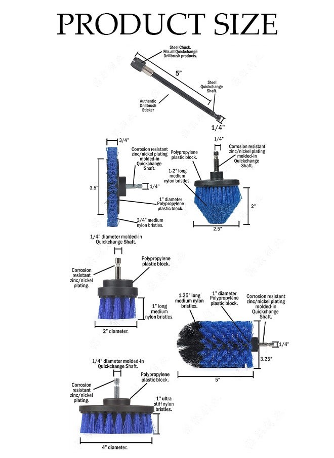 24 piece set of drilling brush accessories car cleaning kit, automatic detail brush set, used for cleaning wheels, dashboard, interior, exterior, leather, ventilation openings, logos (blue) - pzsku/Z5EBE5F8F2B0C8E6B0313Z/45/_/1717485729/86017ccf-039f-4de0-a2cb-e5bf479b854b