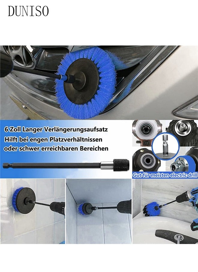 24 piece set of drilling brush accessories car cleaning kit, automatic detail brush set, used for cleaning wheels, dashboard, interior, exterior, leather, ventilation openings, logos (blue) - pzsku/Z5EBE5F8F2B0C8E6B0313Z/45/_/1717486030/2874303b-ff34-44fd-9d6b-628807c2469e