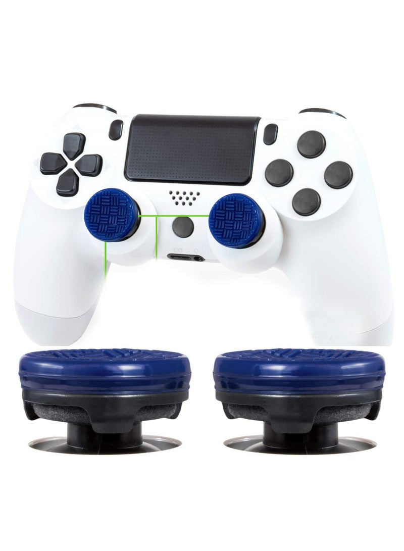 CMGTYYD. Galaxy Purple لأجهزة PlayStation 4 (PS4) و PlayStation 5 (PS5) أداء عصا التحكم، أداء قبضة التحكم المتوافقة، لأغطية عصا التحكم ذات طابع Galaxy، 2 محدبة عالية الارتفاع - Image 1