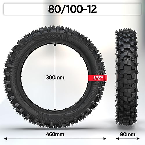 1PZ إطار وأنبوب داخلي 1PZ EHX-C8K 3.00-12 بديل لـ Honda CRF70 XR70 CR60R KLX110 KX60 Suzuki DRZ110 DS80 JR80 RM50 PW80 TTR YZ60 65SX 90cc 110cc 125cc SSR للدراجات النارية على الطرق الوعرة - Image 2