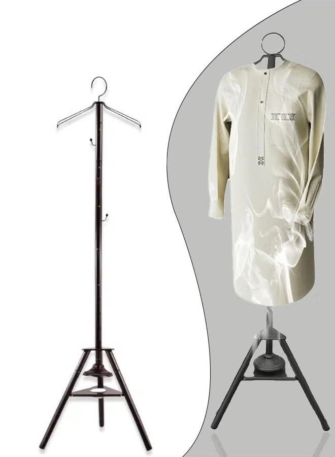 Royal Sturdy Clothes Incense bakhoor Burner Stand, Alloy Steel Hanger with cloth Hooks and Ventilation Holes for Aromatic bukhoor Steaming, Elegant and Sturdy Organizer for Home, Office and Hotels
