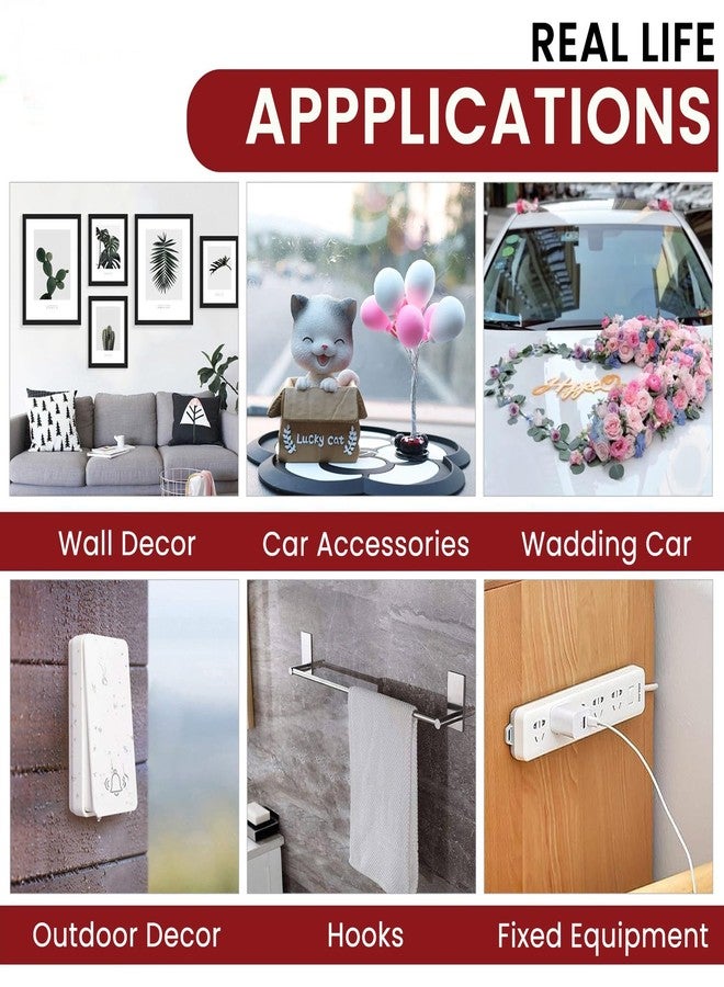 Robustt Double Sided Tape(Pack of 1) 3m x 3 Cm, Heavy Duty, Transparent IVY Grip Tape, Removable Traceless Mounting Best Suited for Wall Tape, Kitchen, Home Dcor & DIY - Image 5