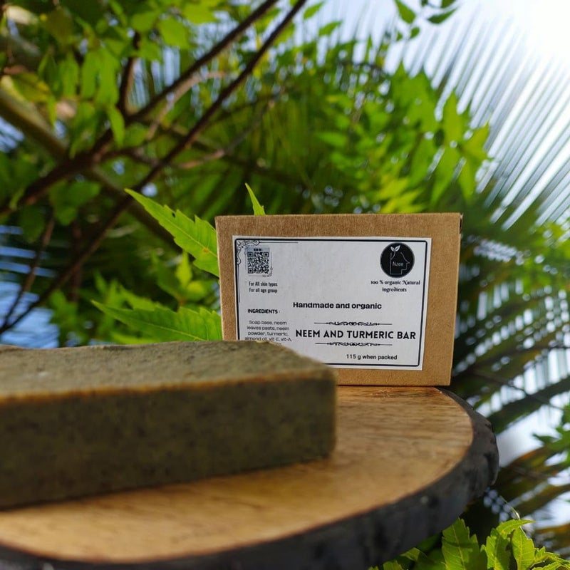 Orange and Turmeric soap Coconut soap Neem and Turmeric soap Nzee Natural Handmade Soap Herbal Bathing Bar for Hydrated Skin Suitable for All Skin Types Orange and Turmeric soap Coconut soap Neem and Turmeric soap Pack of 3 - Image 3