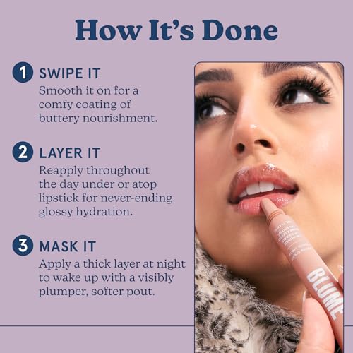 Blume Tri-Peptide Vanilla Lip Balm - Superbalm Lip Moisturizer with Shea Butter and Squalane to Deeply Hydrate & Heal Dry, Cracked Lips - Cruelty Free & Vegan Lip Plumper (0.4 Fl Oz) - Image 4