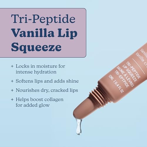 Blume Tri-Peptide Vanilla Lip Balm - Superbalm Lip Moisturizer with Shea Butter and Squalane to Deeply Hydrate & Heal Dry, Cracked Lips - Cruelty Free & Vegan Lip Plumper (0.4 Fl Oz) - Image 2