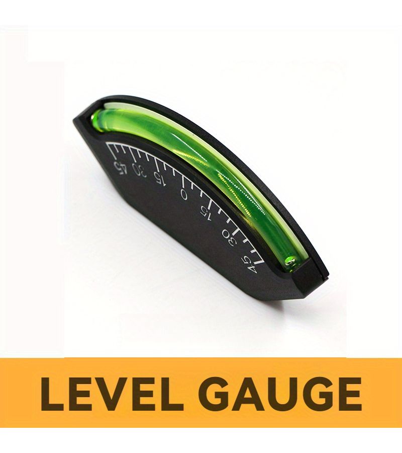 45 Degree Angle Level Black ABS Mini Slope Gauge Precise Inclination Indicator With Smooth Brass Ball Easy To Read Display 1pc - Image 4