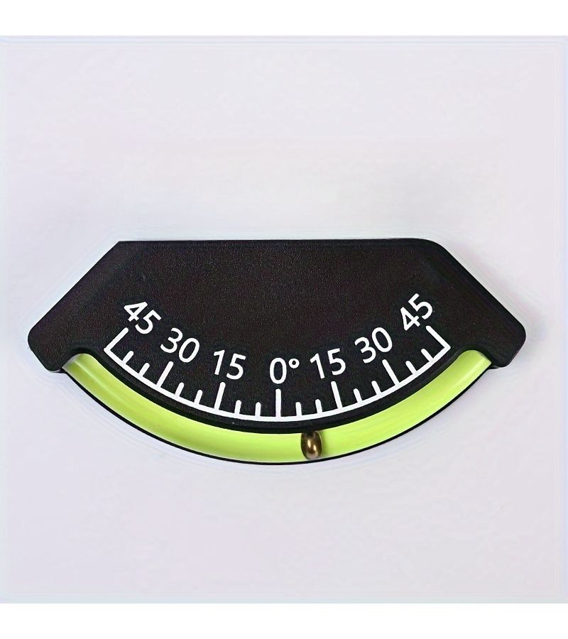 45 Degree Angle Level Black ABS Mini Slope Gauge Precise Inclination Indicator With Smooth Brass Ball Easy To Read Display 1pc - Image 1
