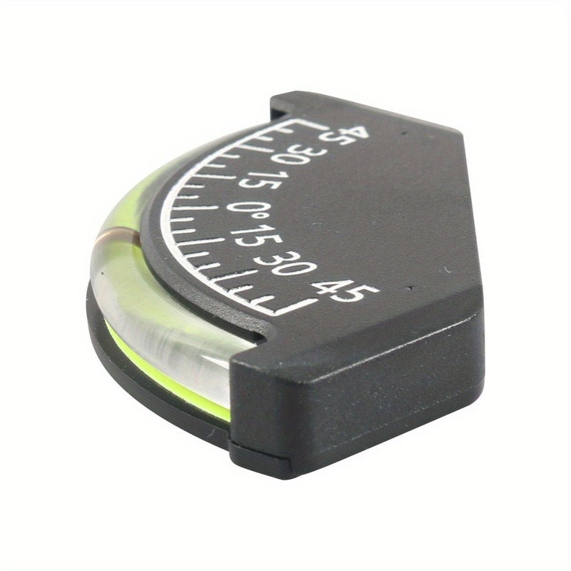 45 Degree Angle Level Black ABS Mini Slope Gauge Precise Inclination Indicator With Smooth Brass Ball Easy To Read Display 1pc - Image 5