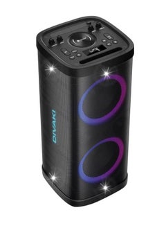 DIVAKI Extra Bass Portable Speaker 800W, 2 Wireless Microphone Built In Reachargable Battery,Bluetooth DT-R800B