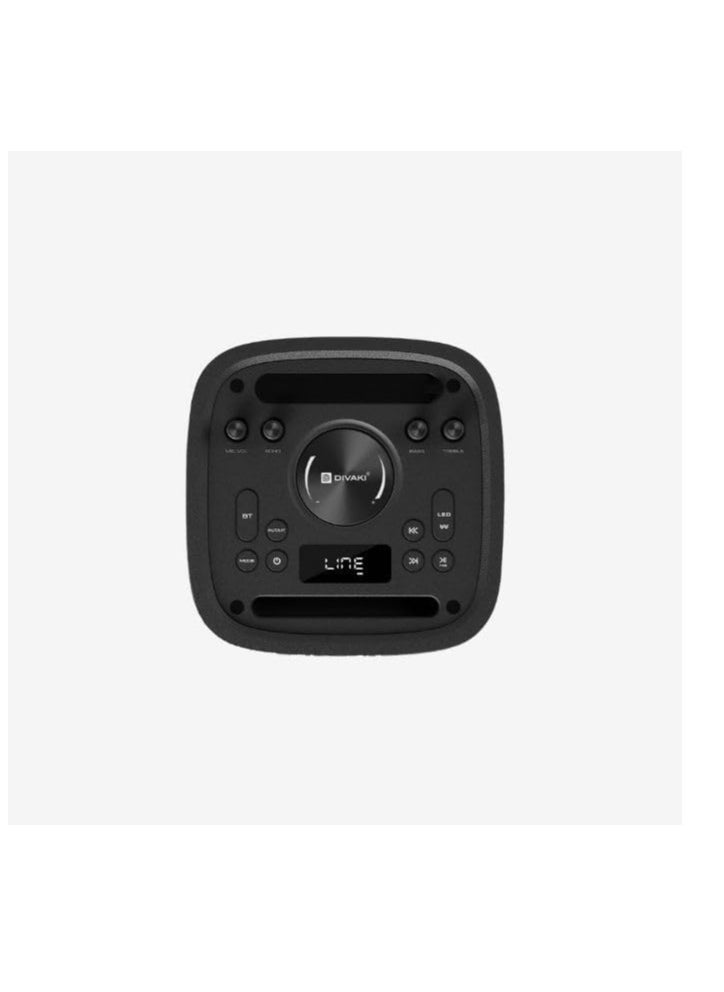 DIVAKI - DIVAKI Extra Bass Portable Speaker 800W, 2 Wireless Microphone Built In Reachargable Battery,Bluetooth DT-R800B - Image 1