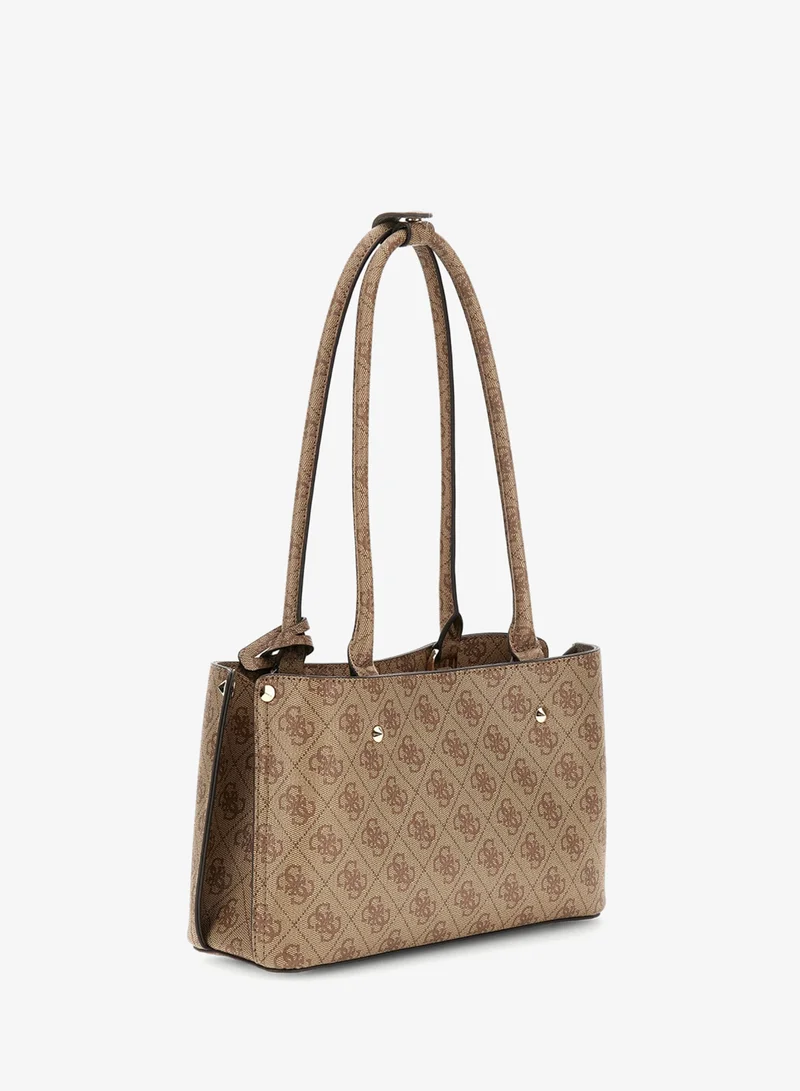 جس Meridian Logo Detail Satchel