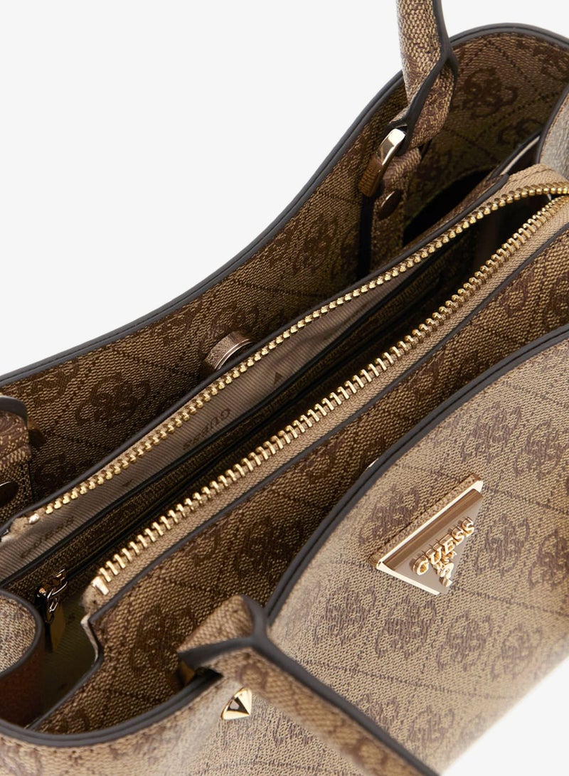 GUESS Meridian Logo Detail Satchel - Image 3