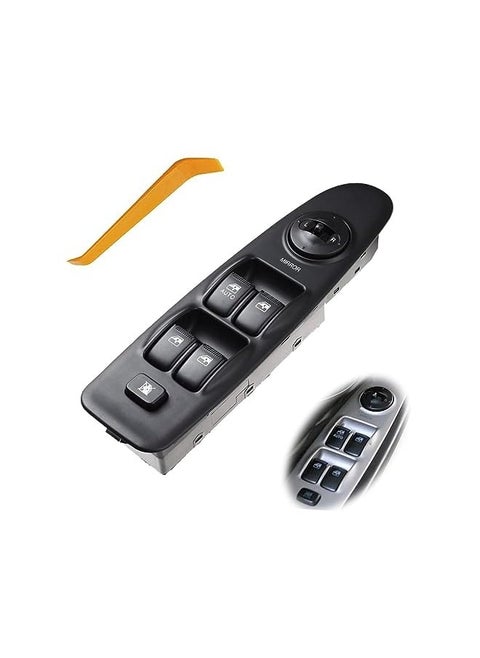 93570-2D000 Front Left Power Control Window Switch Driver Compatible with 2001 2002 2003 2004 2005 2006 Hyundai Elantra Driver Side Electric Master Window Switch Replacement for Elantra 2001-2006