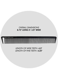 Sam Villa Signature Series Professional Long Cutting & Hair Parting Comb, Heat-resistant Silicone Material and Deamless Design Comb Glides Through Hair Effortlessly 
