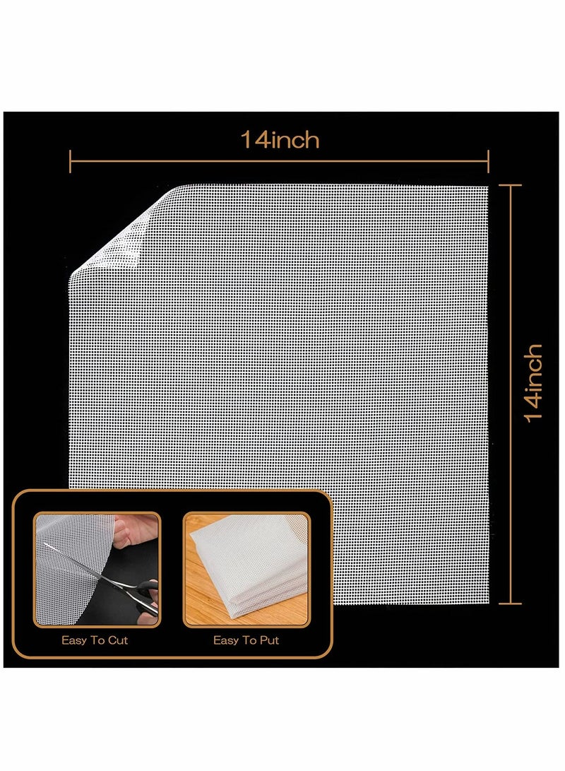 Silicone Dehydrator Sheets, Premium Non-Stick Silicone Mesh for Fruit Dehydrator, Dehydrator Sheets Reusable 12 Pack (14 x 14 inch) - Image 5