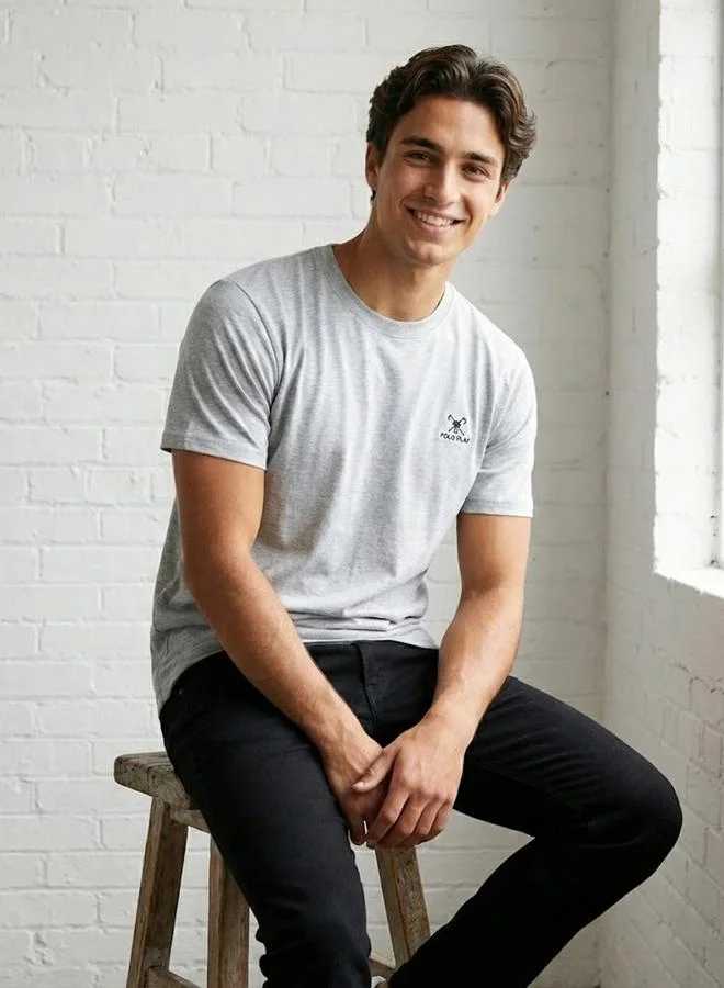 Polo Play Men Logo Detail Short Sleeve T-Shirt
