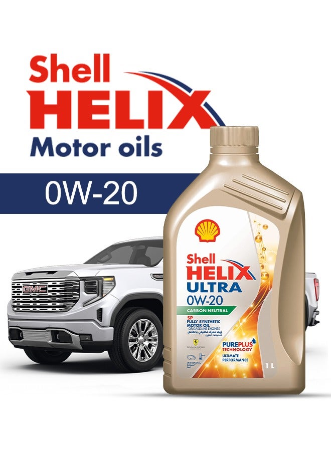 Shell Engine Oil – For GMC Sierra 1500 V8 2024 - 2014, 8 Liter,  0w20 Shell - With Engine Oil Filter - 2014 2015 2016 2017 2018 2019 2020 2021 2022 2023 2024