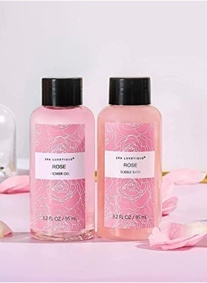 spa luxetique Spa Luxetique Spa Gift Set for Women Gift Baskets, 6 Pcs Bath and Body Spa Kit, Bath Set Includes Body Lotion, Shower Gel, Bubble Bath, Hand Cream, Travel Bag, Relaxing Gifts for Women.  - Image 2