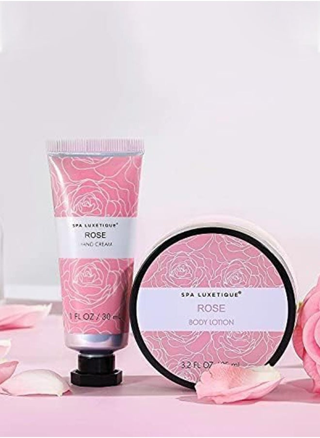 spa luxetique Spa Luxetique Spa Gift Set for Women Gift Baskets, 6 Pcs Bath and Body Spa Kit, Bath Set Includes Body Lotion, Shower Gel, Bubble Bath, Hand Cream, Travel Bag, Relaxing Gifts for Women.  - Image 3