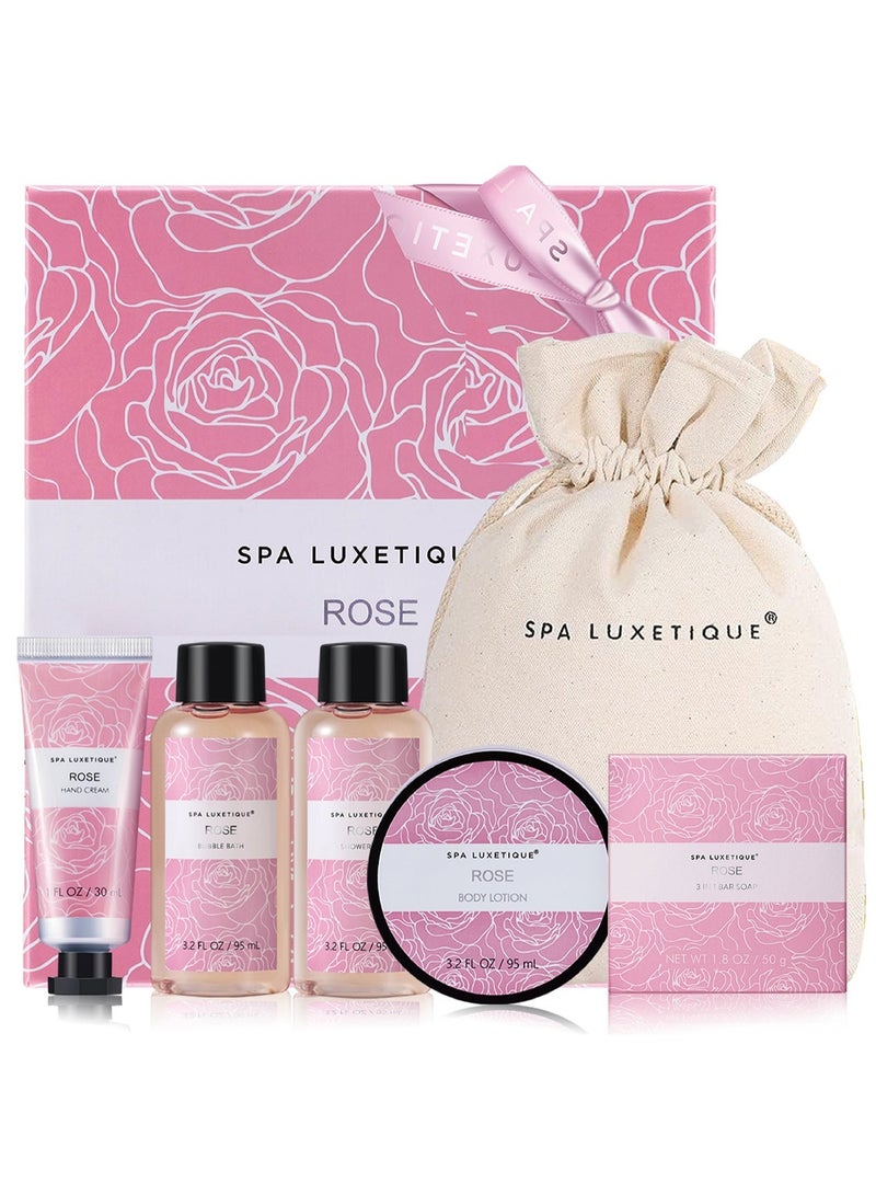 سبا لوكستيك مجموعة حمام يتكون من غسول الجسم ، هلام الاستحمام ، فقاعة حمام ، كريم اليد ، حقيبة السفر ، هدية الاسترخاء - Image 2