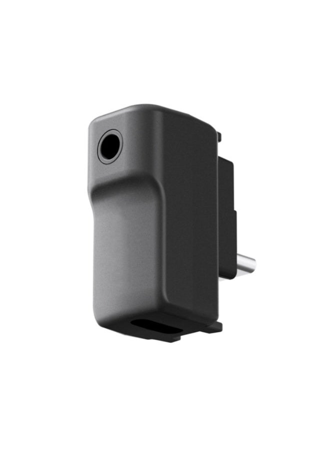 محول الميكروفون لـ Insta360 One X2/RS 1 بوصة 360 إصدار كاميرا (عمودي) مدخل للميكروفونات الخارجية من النوع C وموانئ الصوت 3.5 ملم متوافقة مع Insta360 ONE X2 إكسسوارات - Image 1
