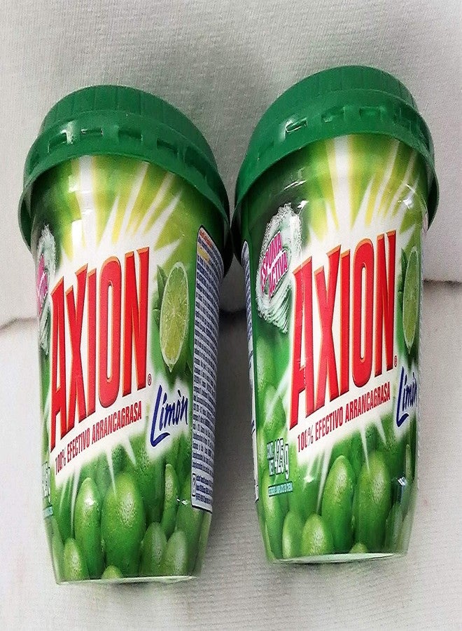 Axion Dishwashing Paste Detergent (Pack of 2) Lemon Dish Soap 15 oz. 100% Effective Grease Stripping. - Image 2