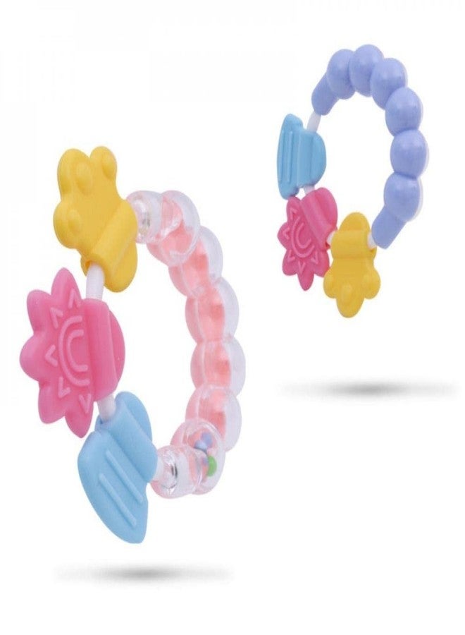 Tiny Deal 1pcs Toys Kids Rattles Newborn Kids Rattles Teether Toy Silicone Handbell Jingle Cartoon Teeth Biting Babies Toddler Bed Bell - Image 3
