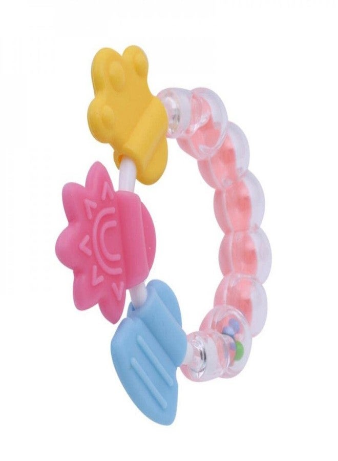 Tiny Deal 1pcs Toys Kids Rattles Newborn Kids Rattles Teether Toy Silicone Handbell Jingle Cartoon Teeth Biting Babies Toddler Bed Bell - Image 2