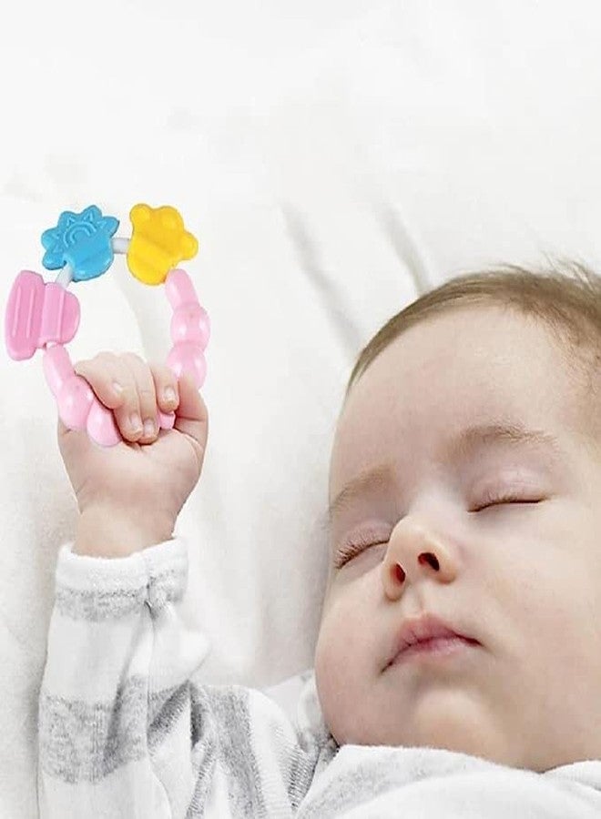 Tiny Deal 1pcs Toys Kids Rattles Newborn Kids Rattles Teether Toy Silicone Handbell Jingle Cartoon Teeth Biting Babies Toddler Bed Bell - Image 4