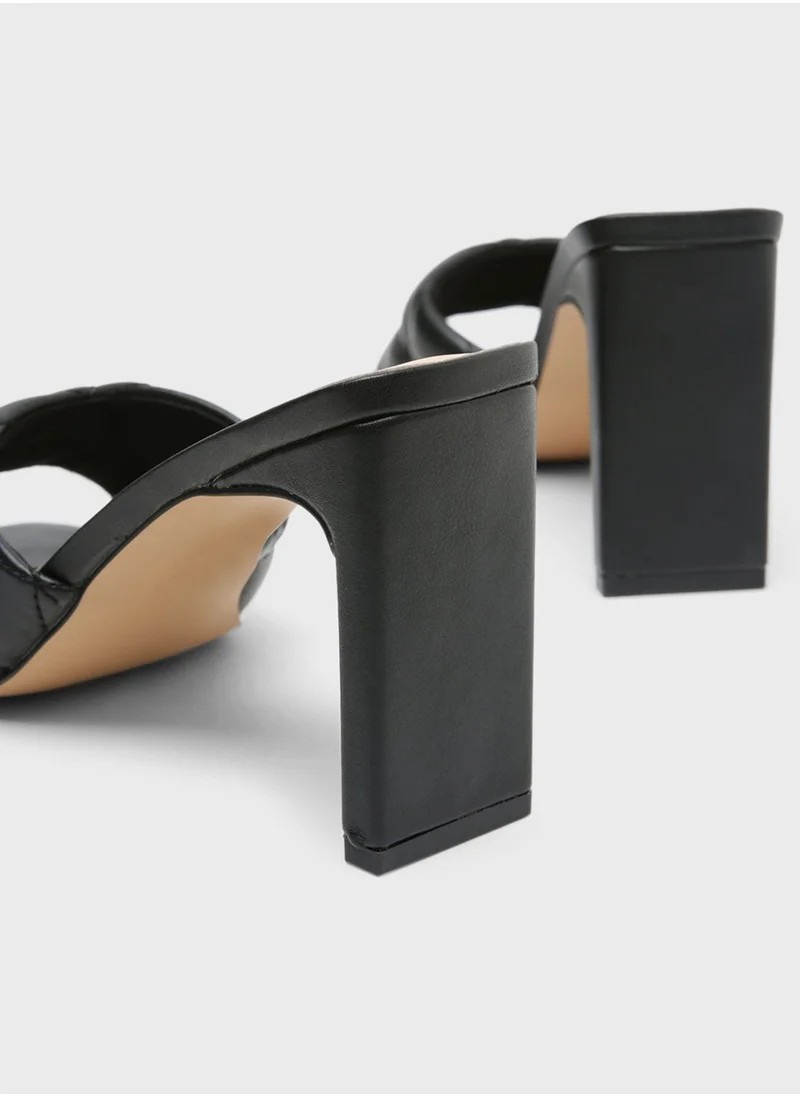 CALL IT SPRING Quilted Strap Heel Sandals