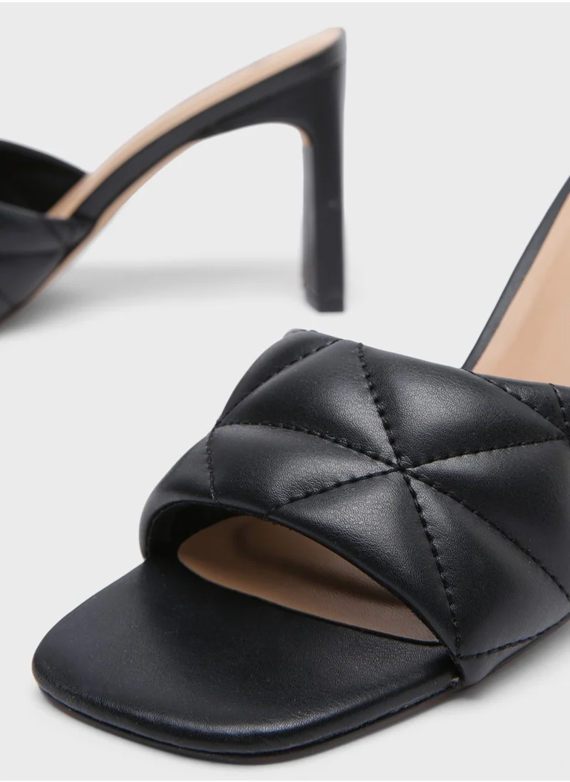 CALL IT SPRING Quilted Strap Heel Sandals