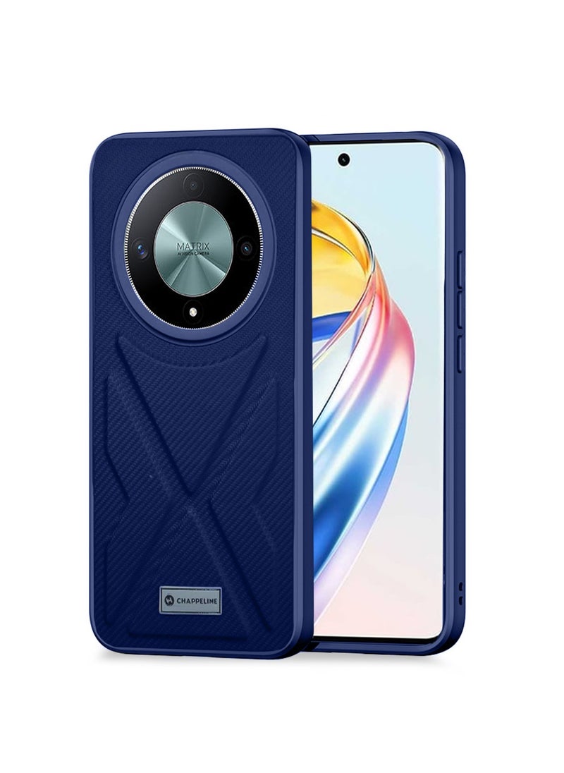 CHAPPELINE Soft Silicone Fabric Texture Case Cover For Honor X9b 5G 2023 Navy Blue  - Image 1