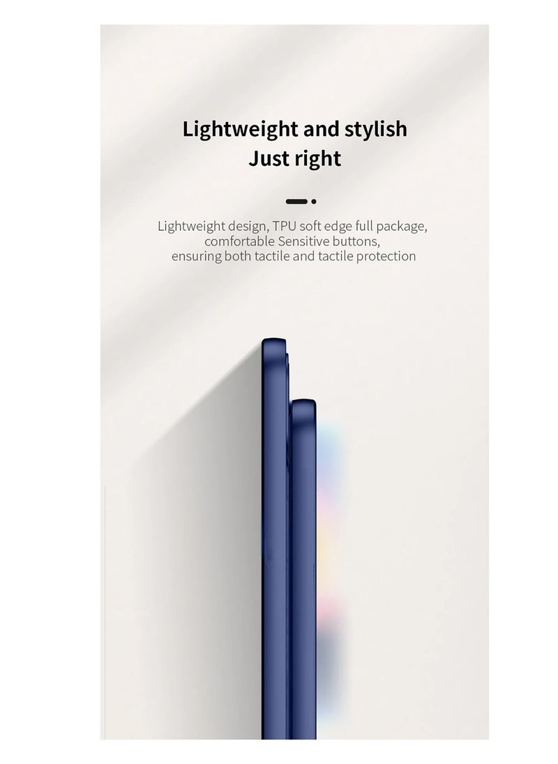 CHAPPELINE Soft Silicone Fabric Texture Case Cover For Honor X9b 5G 2023 Navy Blue  - Image 5