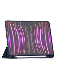 Terra iPad Terra Cover for Apple iPad 12.9/2018/2020/2021/2022 inch with Smart Pen Holder Slim Smart Cover with Fabric Stand Blue  - Image 2