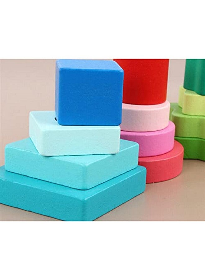 سمونيو لعبة فرز وتكديس خشبية، 4 ألعاب فرز الأشكال الهندسية للأطفال الصغار، لعبة تجميع الألوان من مونتيسوري، ألغاز تعليمية للأطفال من سن 1 إلى 3 سنوات (4 أشكال) (20 قطعة) - Image 5