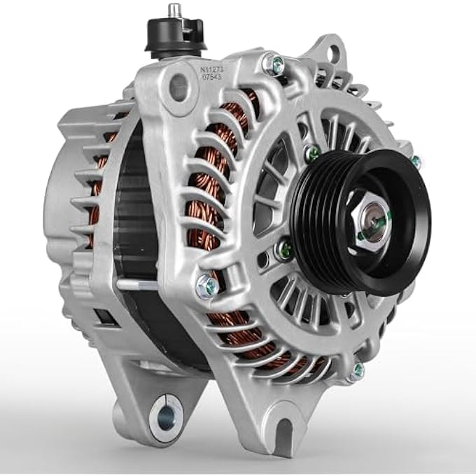 BDELI Alternator Compatible for Ford 07-14 Edge, 10-12 Fusion, 08-12 Taurus, for Lincoln 2010 MKS, 07-10 MKX, 07-12 MKZ, for Mercury 08-09 Sable, 3.5L 3.7L, 12V 150A 11273N PG11273 7T4T-10300-AD - Image 1