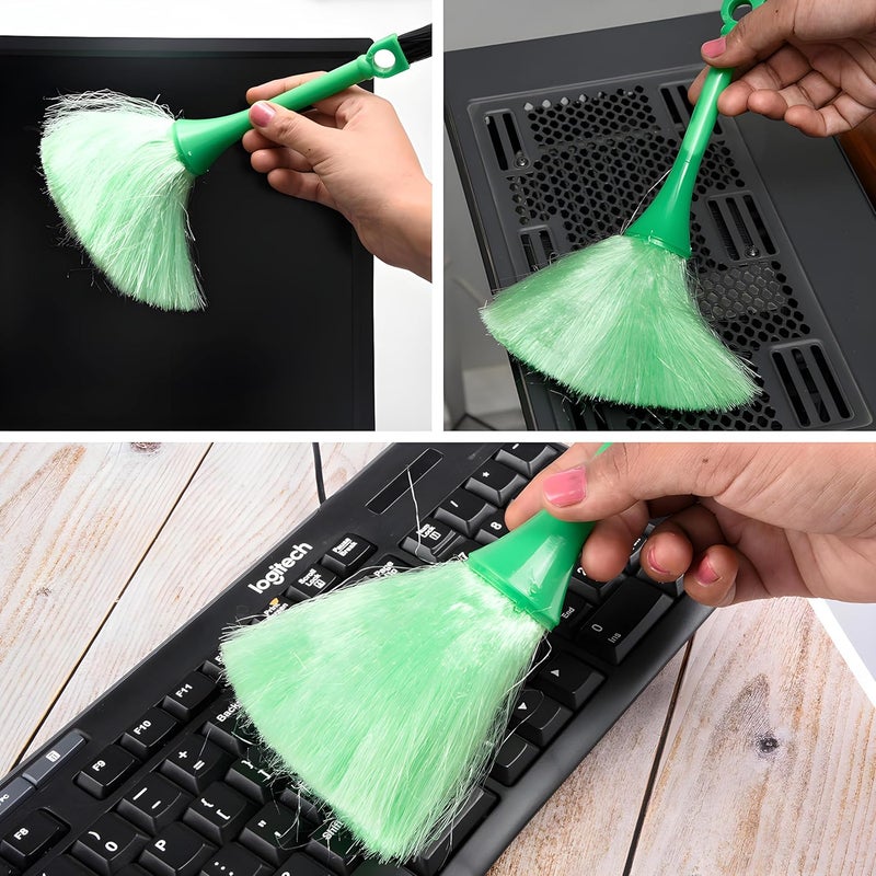 Kuber Industries 26x10 cm Computer Brush | Computer Keyboard Brush | Kitchen Duster | Laptop Keyboard Brush | Computer Dual Brush | Cleaning Tool for Computer | Multicolor - Image 4