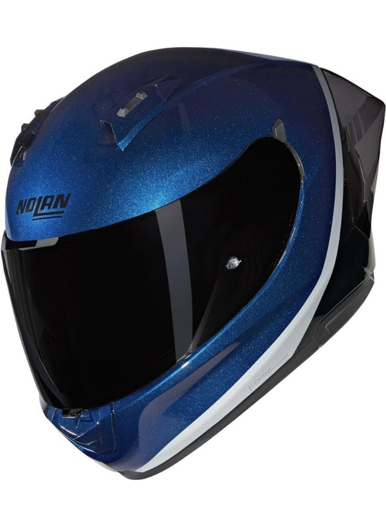 Nolan N60-6 SPORT VERNICIATURA SPECIALE DEEP BLUE  BLACK  SILVER GLOSSY   XL Helmet - Image 2