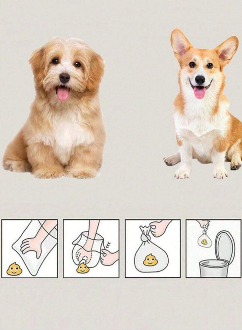Generic 5 PCS Heart-Patterned Cat Dirt Bag Rolls - Eco-Friendly and Leak-Proof Pet Waste Bags  - Image 4