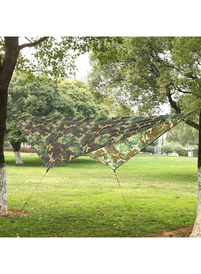 Generic Camouflage Outdoor Camping Tarp Hammock – Lightweight Waterproof Sunshade, Thickened Multi-Purpose Mat for Picnic, Beach, Tent or Ground Cover  - Image 3