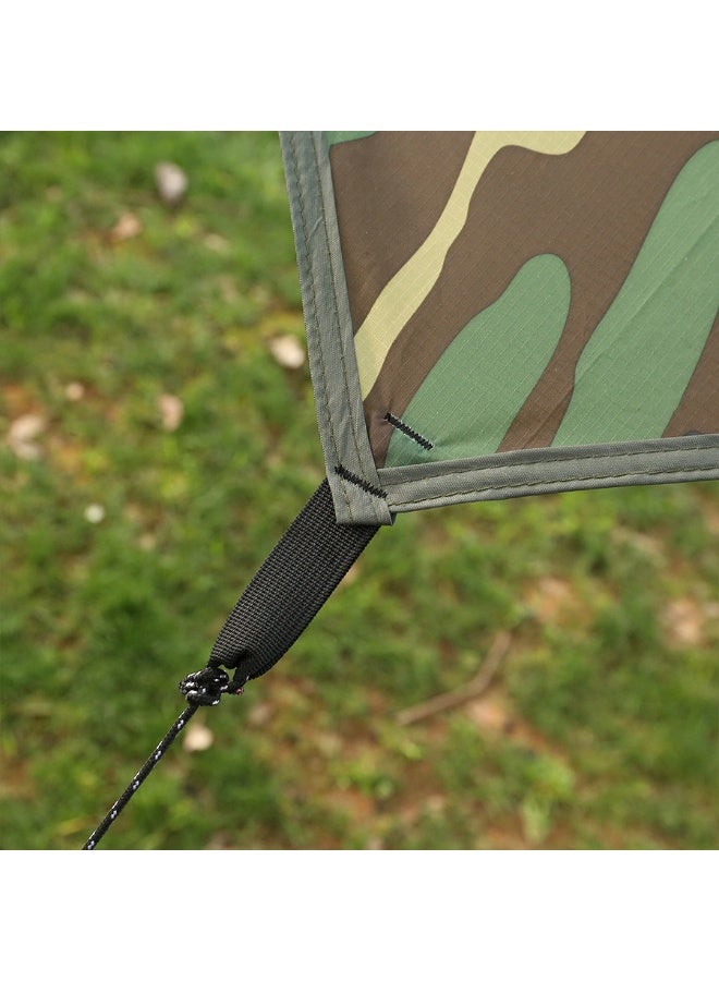 Generic Camouflage Outdoor Camping Tarp Hammock – Lightweight Waterproof Sunshade, Thickened Multi-Purpose Mat for Picnic, Beach, Tent or Ground Cover  - Image 2