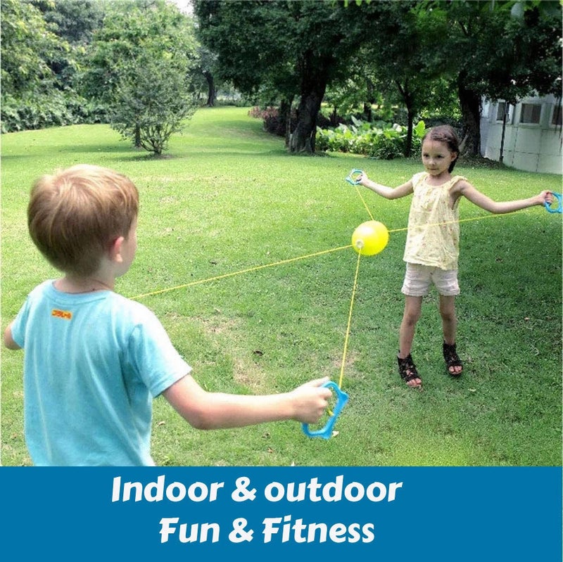 BOHS Pull Shuttle Ball Jumbo Speed Ball Game Children's Outdoor Sports Toys Gift - Image 2