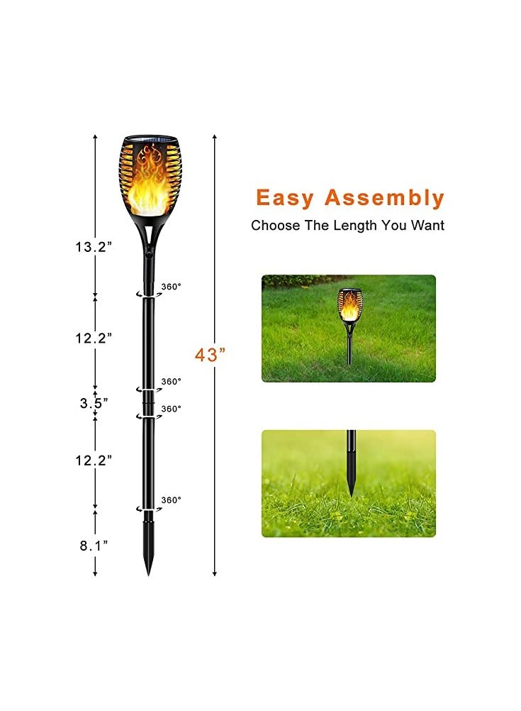 Waterproof Flickering Flames  LED Torches Lights Outdoor Solar Landscape Decoration - Image 5